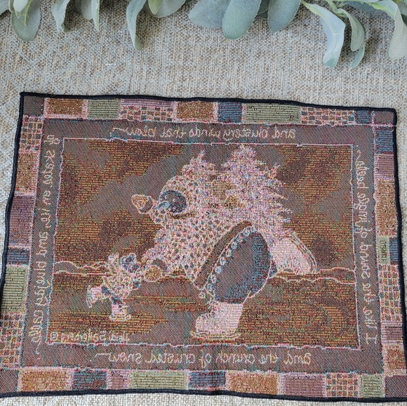 Set of 8 winter placemats | Vintage Mohawk Home | "Sounds of Bells" - Picture 4 of 6